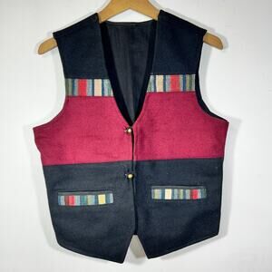 Vintage Wool Vest Lined Adult Size S